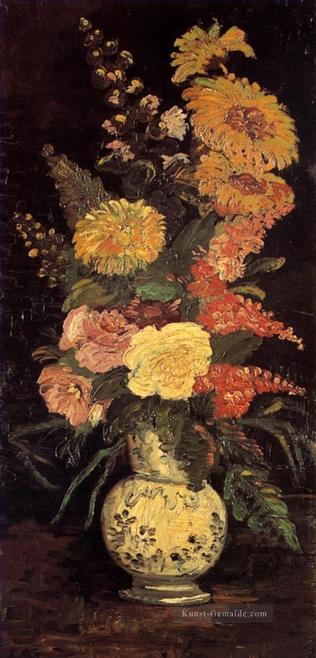 Vase mit Astern Salvia und andere Blumen Vincent van Gogh  Ölgemälde